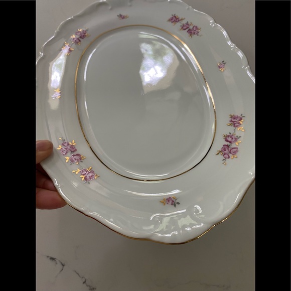 Haas & Cajzek HANDMADE PORCELAIN OVAL PLATE/PLATTER - Picture 4 of 9